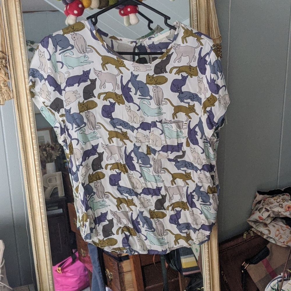 H&M Cat Blouse